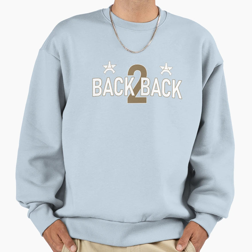Psg Back 2 Back Gold Sweatshirt - Graphic Print Unisex - T-Shirt, Sweatshirt, Hoodie