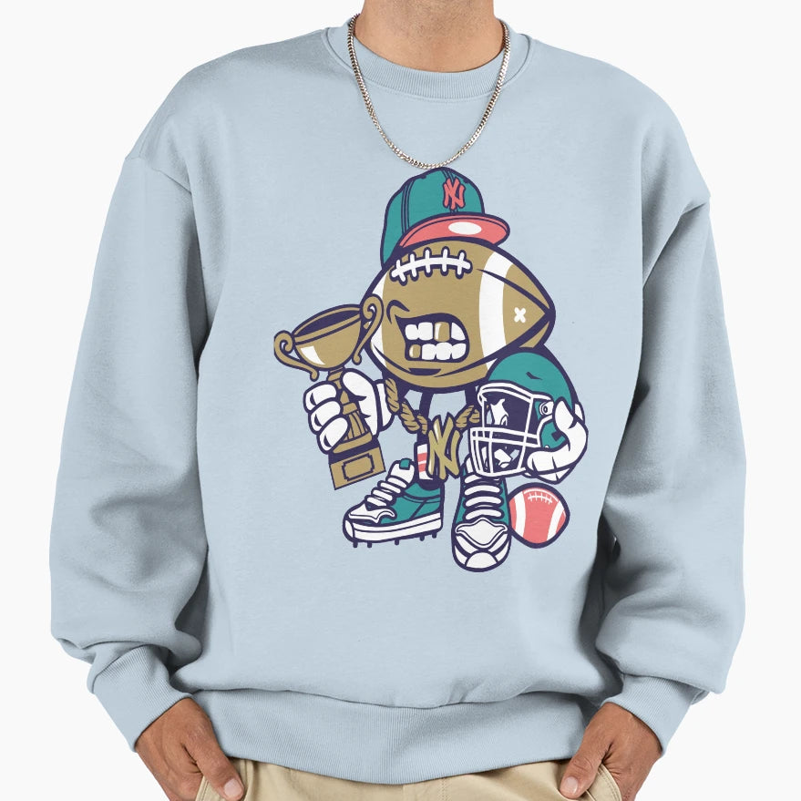 Football Champion Sweatshirt - Fun Novelty Design for Adults - T-Shirt, Sweatshirt, Hoodie
