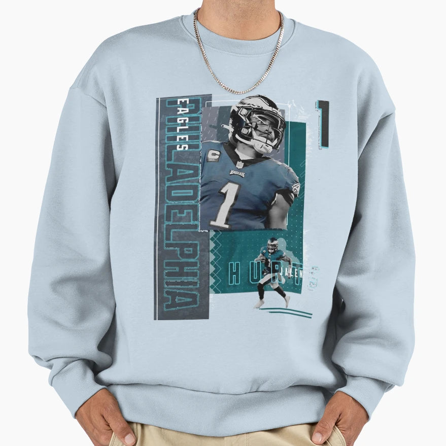 Championship Football Player Sports 1 Sweatshirt - Minimalist Print Unisex - T-Shirt, Sweatshirt, Hoodie