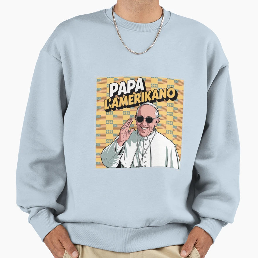 Pope Amerikano Leon Pop Art Saint Modern Sweatshirt - Graphic Print Unisex - T-Shirt, Sweatshirt, Hoodie