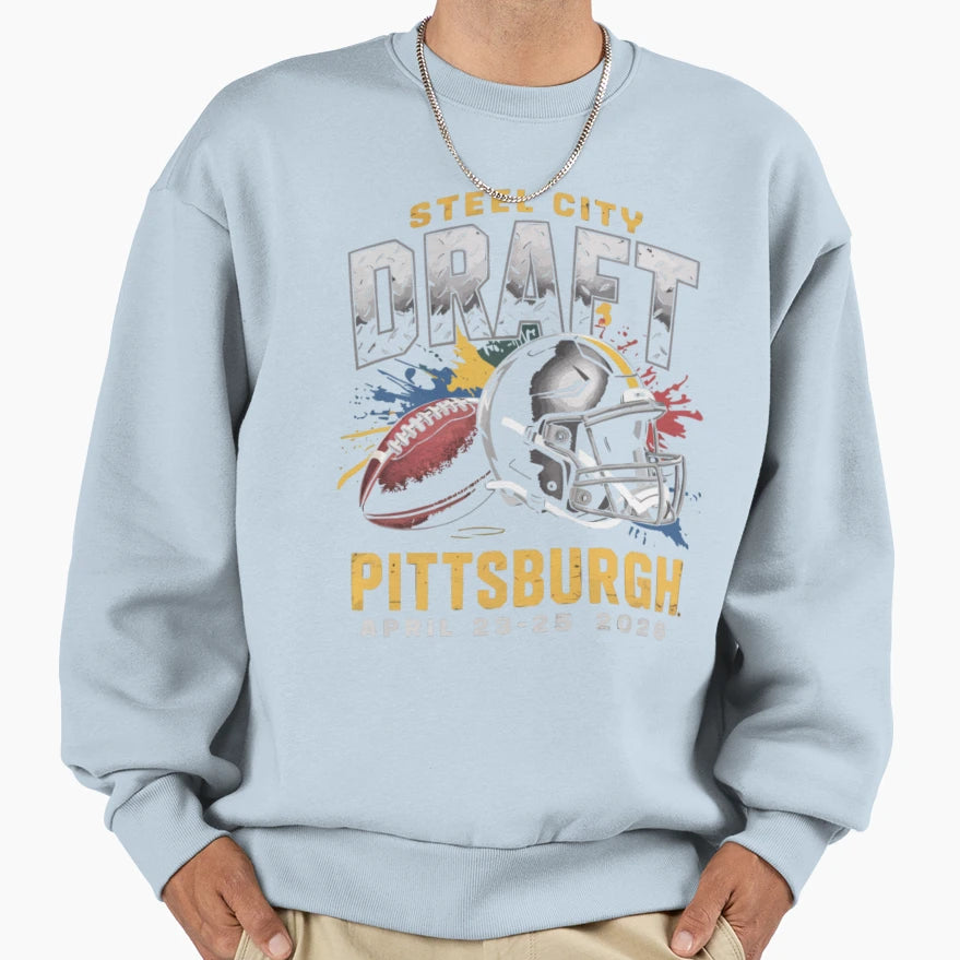 Pittsburgh Draft 2026 Sweatshirt - Casual Everyday Wear Unisex - T-Shirt, Sweatshirt, Hoodie