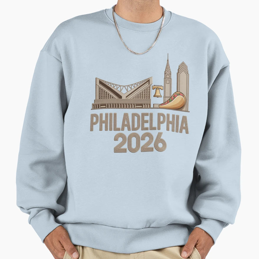 Philadelphia 2026 Liberty Bell Stadium T-Shirt - Unique Graphic for Adults - T-Shirt, Sweatshirt, Hoodie