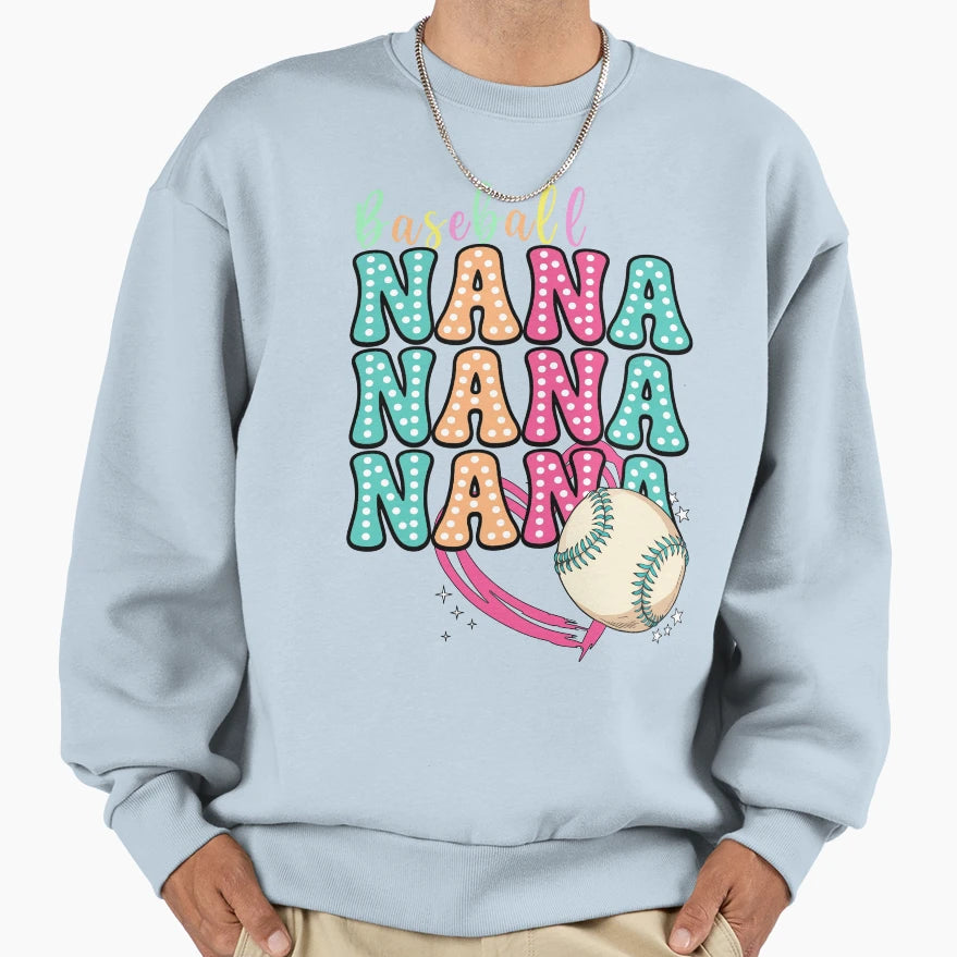 Baseball Nana Polka Dot T-Shirt - Aesthetic Graphic Men Women - T-Shirt, Sweatshirt, Hoodie