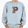 Personalized Football Initial P Sweatshirt - Aesthetic Graphic Men Women - T-Shirt, Sweatshirt, Hoodie