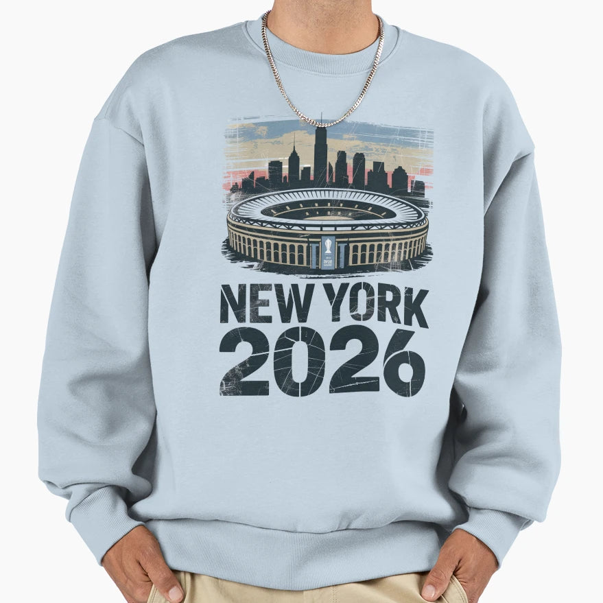 New York 2026 Metlife Stadium Skyline T-Shirt - Novelty Apparel for Adults - T-Shirt, Sweatshirt, Hoodie