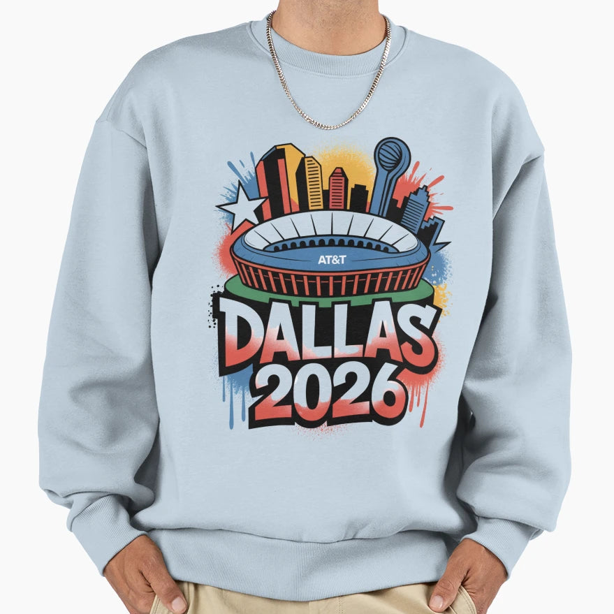 Dallas 2026 Texas Soccer Souvenir V5 T-Shirt - Minimalist Print Unisex - T-Shirt, Sweatshirt, Hoodie
