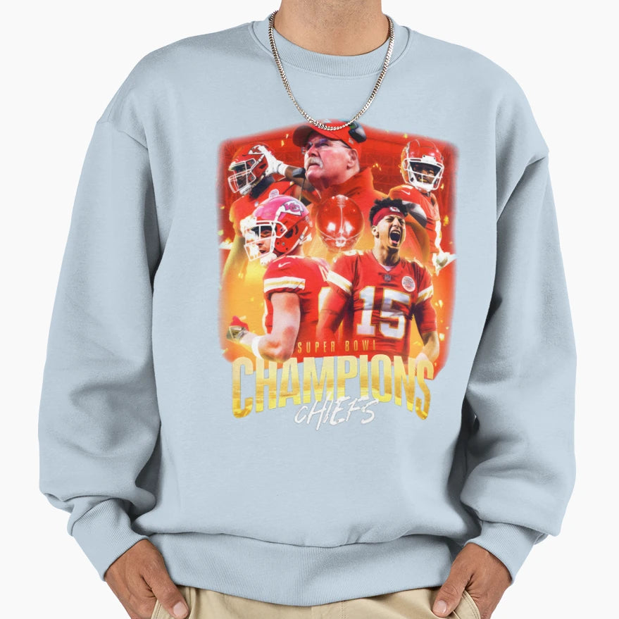 Art Kansas City Chiefs Sweatshirt - Casual Everyday Wear Men Women - T-Shirt, Sweatshirt, Hoodie