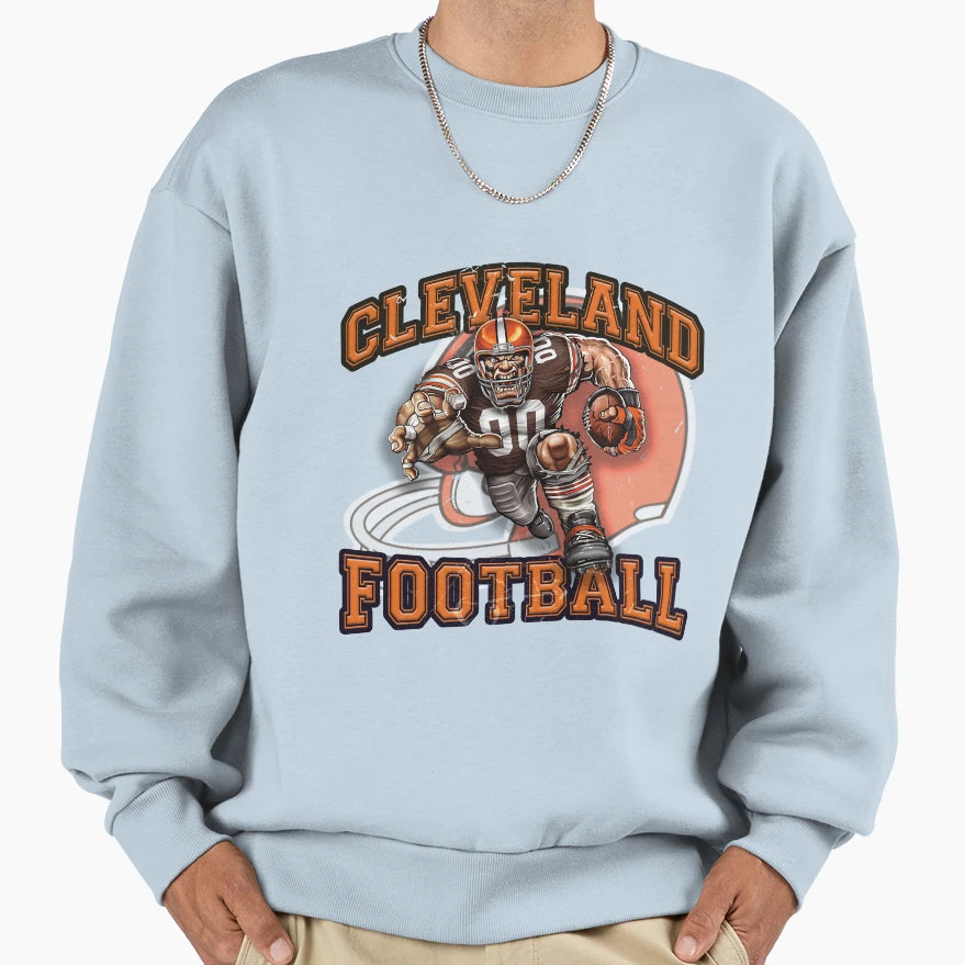 Cleveland Football Sweatshirt - Casual Everyday Wear Unisex - T-Shirt, Sweatshirt, Hoodie