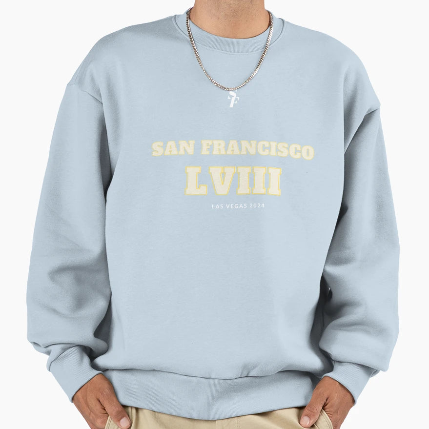San Francisco Lviii 2024 Sweatshirt - Aesthetic Graphic for Adults - T-Shirt, Sweatshirt, Hoodie