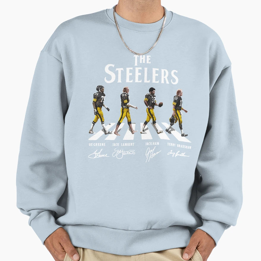 Steelers Abbey Road Sweatshirt - Trendy Graphic Men Women - T-Shirt, Sweatshirt, Hoodie