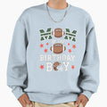 Mom Birthday Game Day Football Sweatshirt - Casual Everyday Wear for Adults - T-Shirt, Sweatshirt, Hoodie