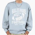 Baltimore Football Sweatshirt - Custom Art Print Men Women - T-Shirt, Sweatshirt, Hoodie