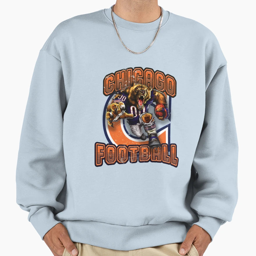 Chicago Football Sweatshirt - Unique Graphic Men Women - T-Shirt, Sweatshirt, Hoodie