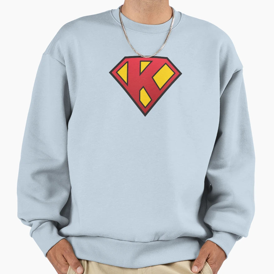 Super Letter K Sweatshirt - Graphic Print Men Women - T-Shirt, Sweatshirt, Hoodie