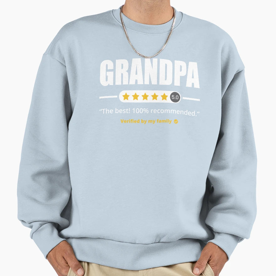 Five Stars Grandpa Sweatshirt - Graphic Print Men Women - T-Shirt, Sweatshirt, Hoodie