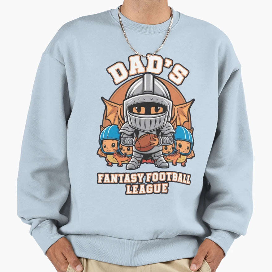 Dads Fantasy Football League Sweatshirt - Custom Art Print for Adults - T-Shirt, Sweatshirt, Hoodie