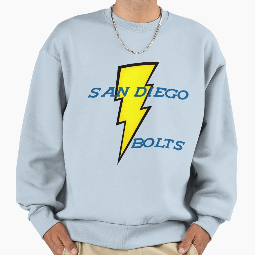San Diego Bolts Sweatshirt - Fun Novelty Design for Adults - T-Shirt, Sweatshirt, Hoodie