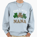 One Lucky Nana Leopard Sweatshirt - Casual Everyday Wear for Adults - T-Shirt, Sweatshirt, Hoodie