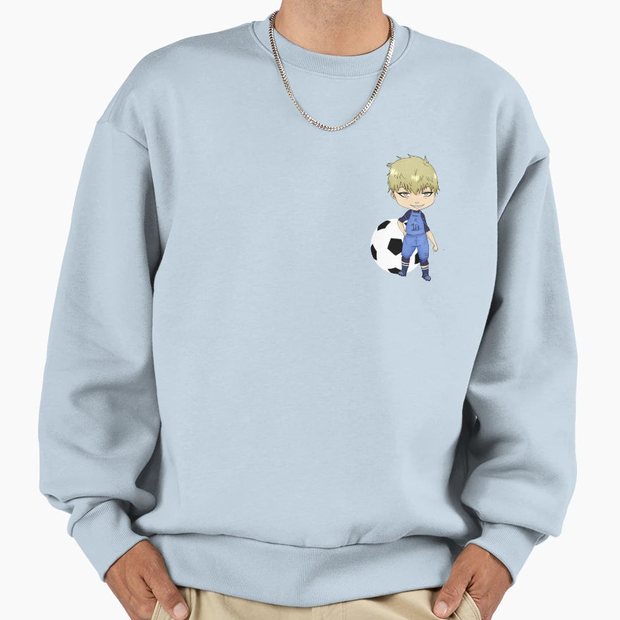 Jingo Raichi Chibi Sweatshirt - Minimalist Print for Adults - T-Shirt, Sweatshirt, Hoodie
