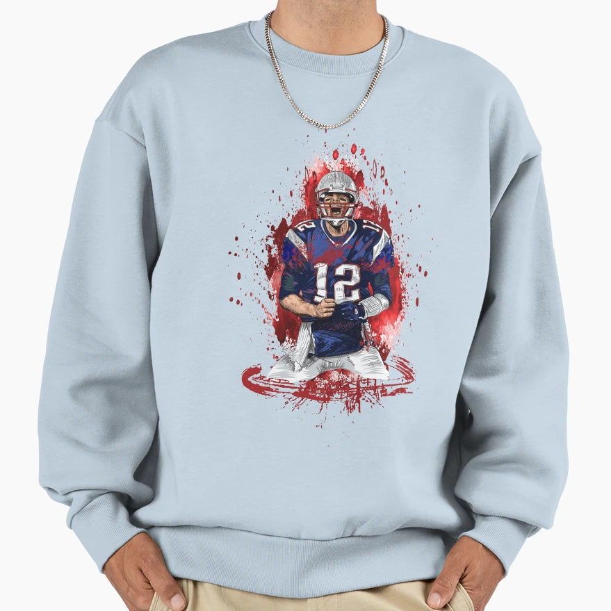 American Football Player Sweatshirt - Streetwear Style Men Women - T-Shirt, Sweatshirt, Hoodie