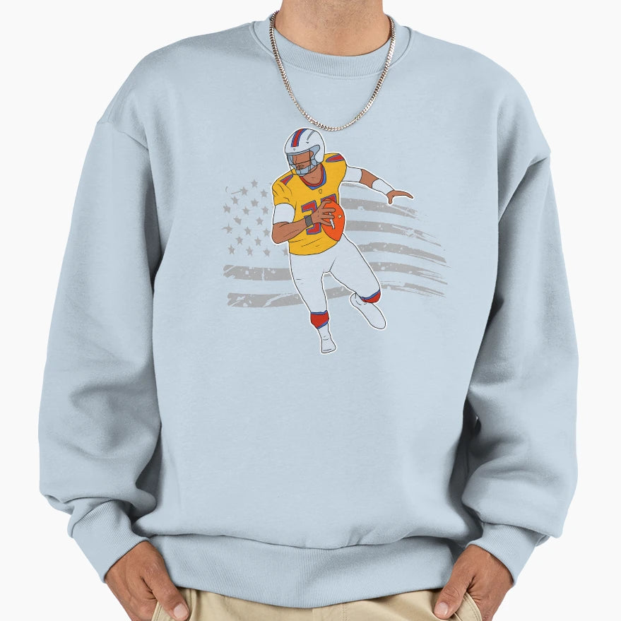 American Football Funny Sweatshirt - Aesthetic Graphic Men Women - T-Shirt, Sweatshirt, Hoodie
