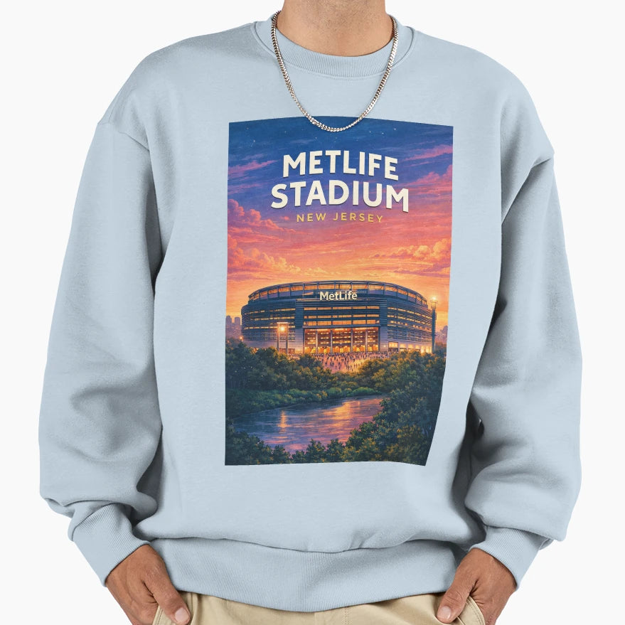 Metlife Stadium East Rutherford Sweatshirt - Fun Novelty Design Men Women - T-Shirt, Sweatshirt, Hoodie