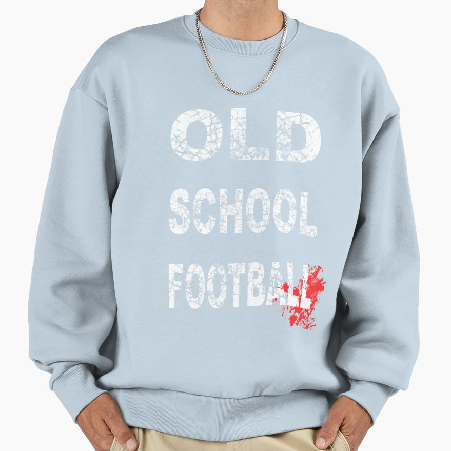 Old School Football Sweatshirt - Novelty Apparel for Adults - T-Shirt, Sweatshirt, Hoodie