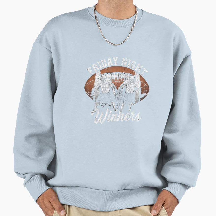Friday Night Winners Football Sweatshirt - Minimalist Print Men Women - T-Shirt, Sweatshirt, Hoodie