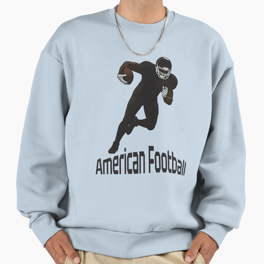 American Football Player Sweatshirt - Minimalist Print Unisex - T-Shirt, Sweatshirt, Hoodie