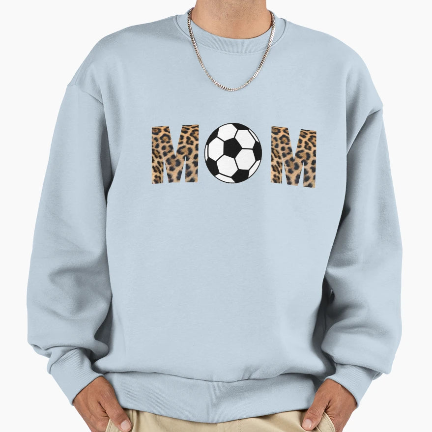 Soccer Mom Leopard Beautiful Sweatshirt - Minimalist Print Men Women - T-Shirt, Sweatshirt, Hoodie