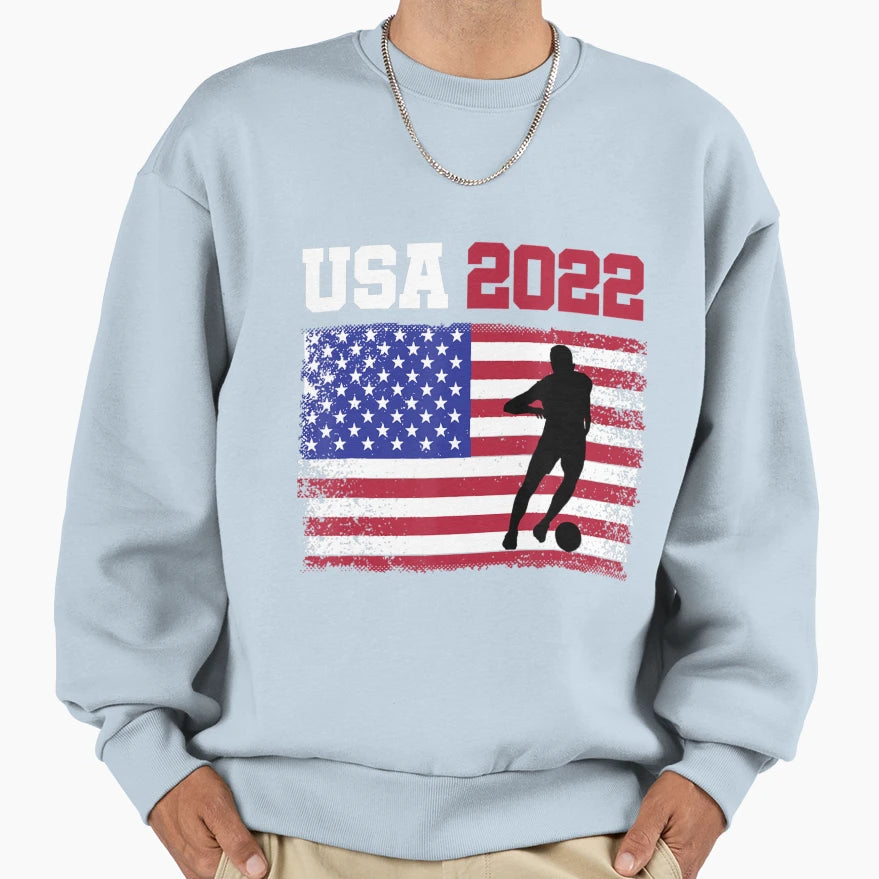 Usa Soccer Team 2022 United States Sweatshirt - Unique Graphic for Adults - T-Shirt, Sweatshirt, Hoodie