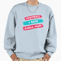 Football And Beer Kinda Mom Sweatshirt - Unique Graphic Men Women - T-Shirt, Sweatshirt, Hoodie