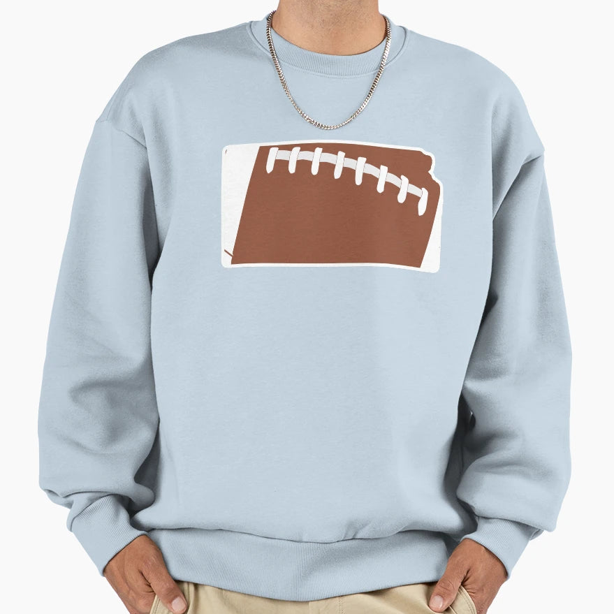 Football Kansas Fun Football Lover Sweatshirt - Graphic Print for Adults - T-Shirt, Sweatshirt, Hoodie