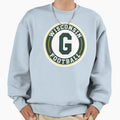 Wisconsin Football Round Badge Sweatshirt - Casual Everyday Wear Unisex - T-Shirt, Sweatshirt, Hoodie
