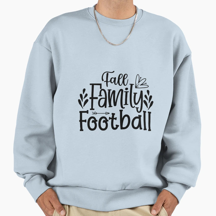 Fall Family Football Sweatshirt - Graphic Print Unisex - T-Shirt, Sweatshirt, Hoodie