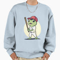 Baseball Player Frog Sweatshirt - Casual Everyday Wear for Adults - T-Shirt, Sweatshirt, Hoodie