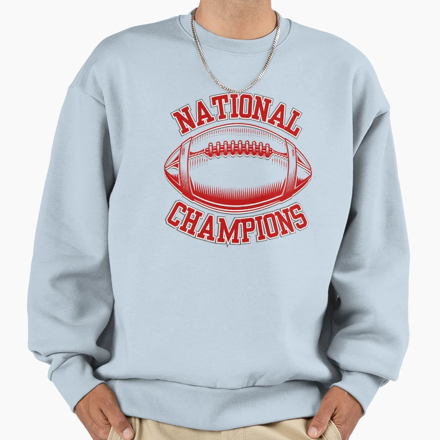 Football National Champions Sweatshirt - Graphic Print Unisex - T-Shirt, Sweatshirt, Hoodie