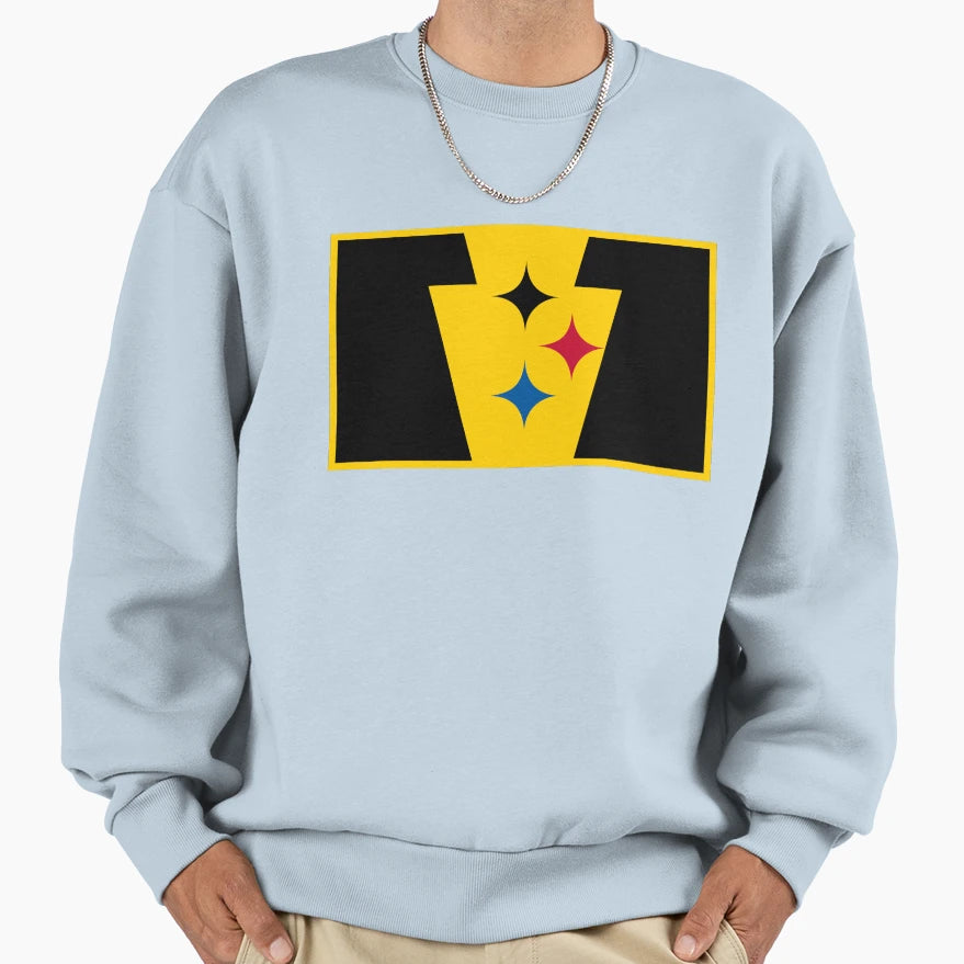 Pittsburgh Football Keystone Flag Sweatshirt - Minimalist Print Unisex - T-Shirt, Sweatshirt, Hoodie