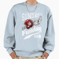 Sunday Funday Sports Wings Sweatshirt - Fun Novelty Design for Adults - T-Shirt, Sweatshirt, Hoodie