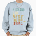 Husband Dad Fantasy Football Legend Sweatshirt - Custom Art Print Men Women - T-Shirt, Sweatshirt, Hoodie