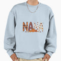 Nana Pumpkin Fall Leaves Grandma Fall Sweatshirt - Minimalist Print Unisex - T-Shirt, Sweatshirt, Hoodie