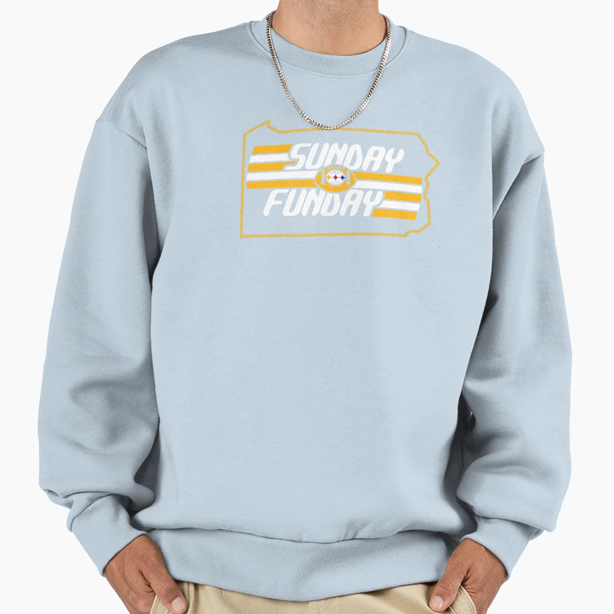 Pittsburgh Pro Football Sunday Fun Fan Sweatshirt - Streetwear Style Unisex - T-Shirt, Sweatshirt, Hoodie
