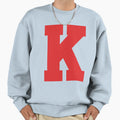 Alphabet Red K Sports Letter K Sweatshirt - Streetwear Style for Adults - T-Shirt, Sweatshirt, Hoodie