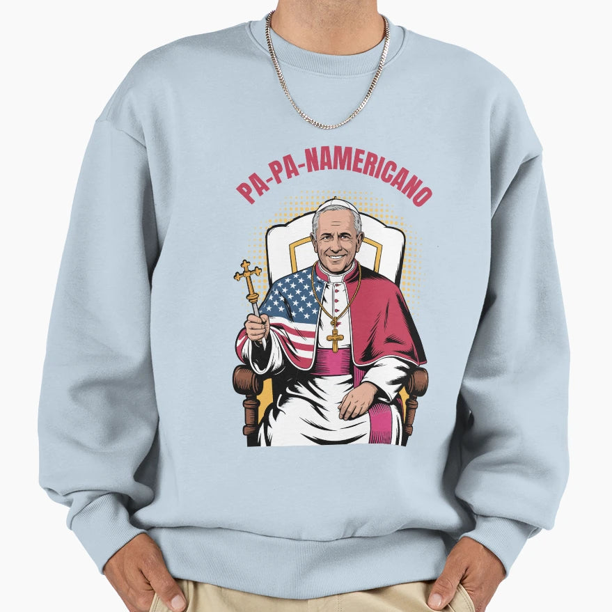 Funny American Pope Robert Francis Sweatshirt - Minimalist Print Unisex - T-Shirt, Sweatshirt, Hoodie