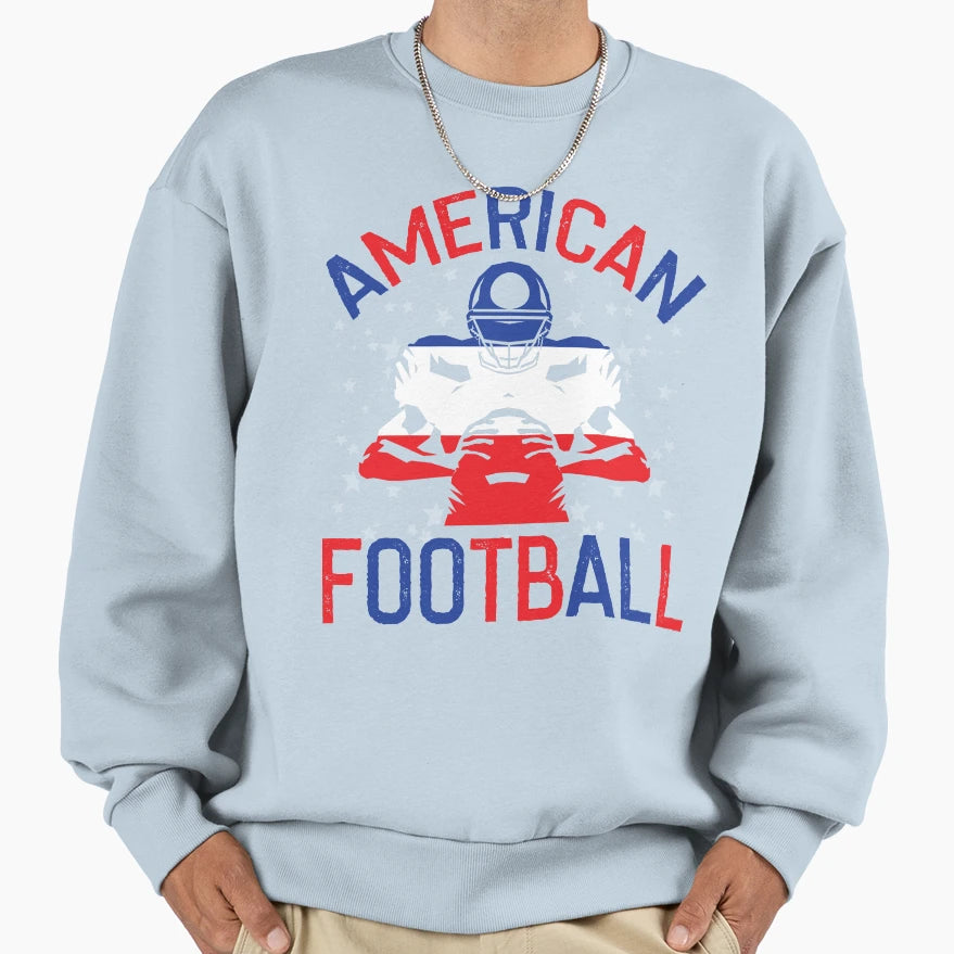 American Football Sweatshirt - Custom Art Print Men Women - T-Shirt, Sweatshirt, Hoodie