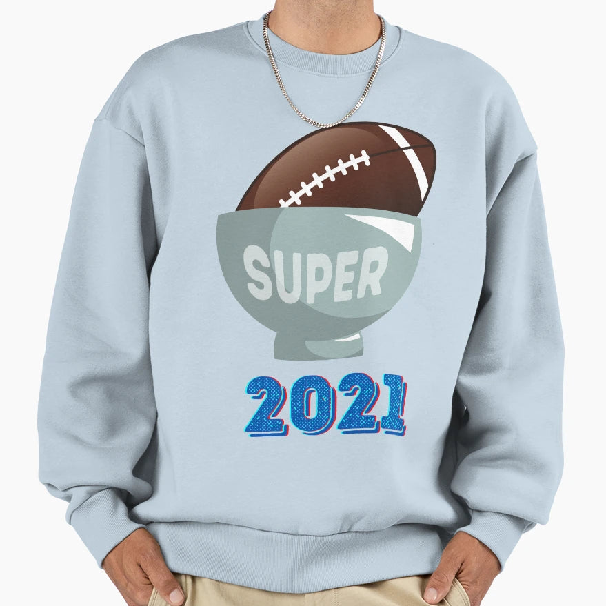 American Football Super Bowl 2021 Sweatshirt - Trendy Graphic for Adults - T-Shirt, Sweatshirt, Hoodie