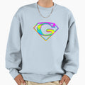 Supergay Rainbow Chrome 3D Icon Sweatshirt - Casual Everyday Wear Unisex - T-Shirt, Sweatshirt, Hoodie