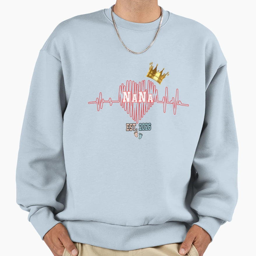 Nana To Be 2026 Sweatshirt - Fun Novelty Design Men Women - T-Shirt, Sweatshirt, Hoodie