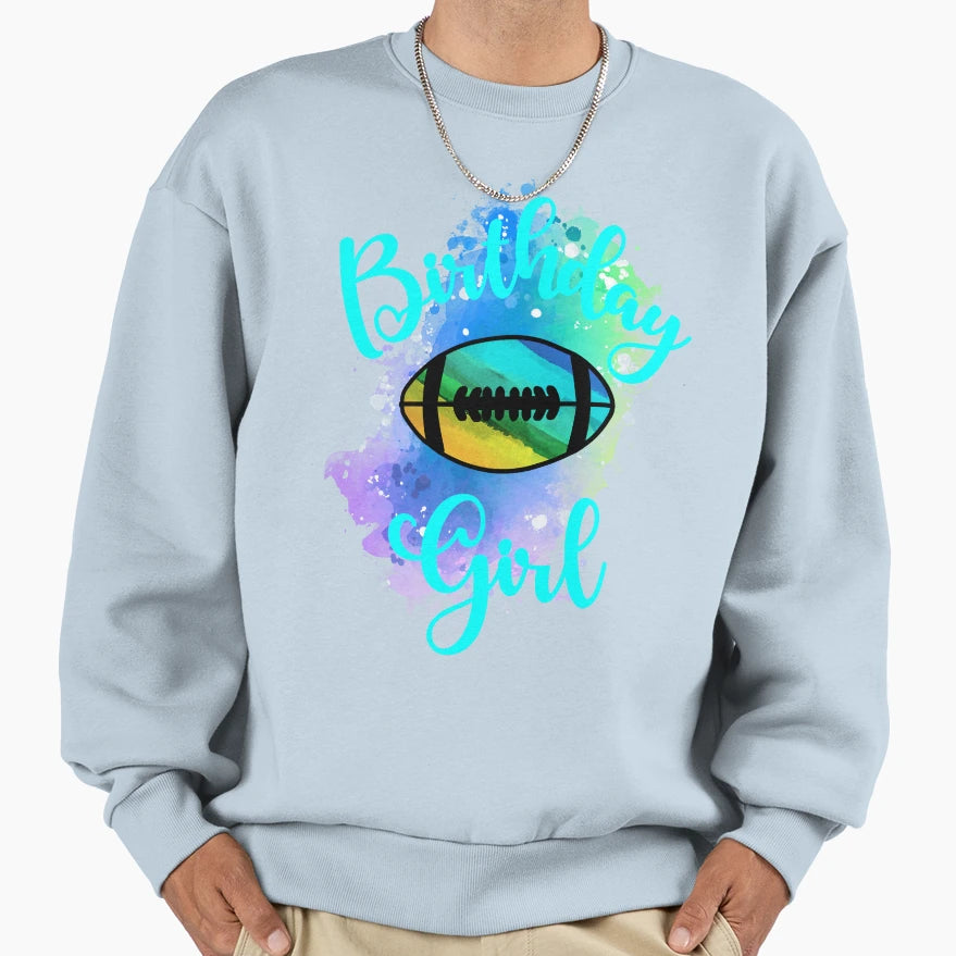 Birthday Rugby Sweatshirt - Custom Art Print for Adults - T-Shirt, Sweatshirt, Hoodie