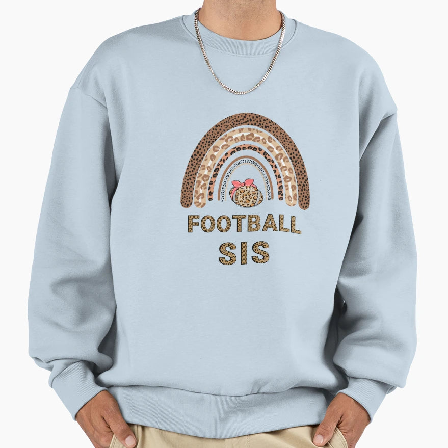 Leopard Rainbow American Football T-Shirt - Casual Everyday Wear Unisex - T-Shirt, Sweatshirt, Hoodie